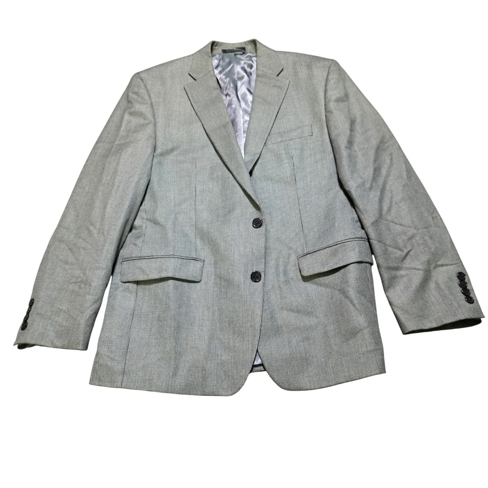 Lauren Ralph Lauren Blazer Mens 42R Micro Check sport Coat puppytooth jacket